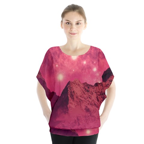 Manipulation Fantasy Photoshop Batwing Chiffon Blouse by Wegoenart