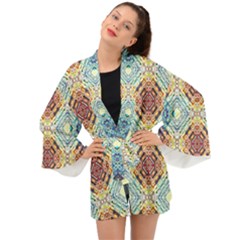 Pattern Long Sleeve Kimono by Sobalvarro