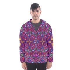 Kaleidoscope  Men s Hooded Windbreaker by Sobalvarro