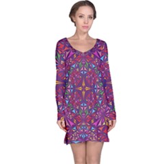 Kaleidoscope  Long Sleeve Nightdress by Sobalvarro