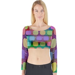 Pattern  Long Sleeve Crop Top by Sobalvarro