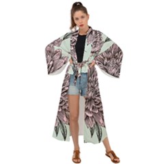 Flowers Maxi Kimono by Sobalvarro