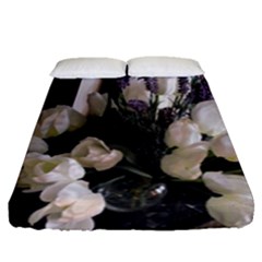 Tulips 1 1 Fitted Sheet (queen Size) by bestdesignintheworld