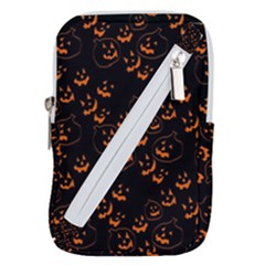 Jack O Lanterns Belt Pouch Bag (small) by bloomingvinedesign