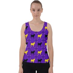 Elegant Pugs Velvet Tank Top by ElegantGP