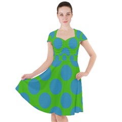 Polka Dots Two Times 6 Cap Sleeve Midi Dress by impacteesstreetwearten