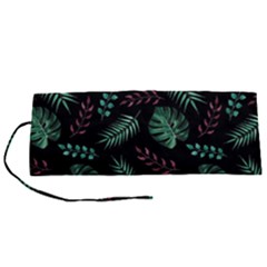 Tropical Leaves Pattern Roll Up Canvas Pencil Holder (s) by Vaneshart