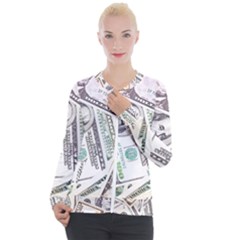 Mixed Dollars Casual Zip Up Jacket by Vaneshart