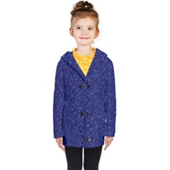 Constellations Pattern Kids  Double Breasted Button Coat by Vaneshart