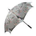 Hand Draw Cats Seamless Pattern Golf Umbrellas View2