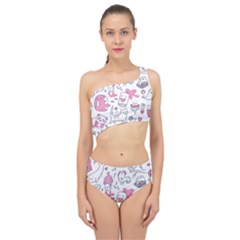 Set Kawaii Doodles Spliced Up Two Piece Swimsuit by Vaneshart