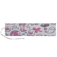 Set Kawaii Doodles Roll Up Canvas Pencil Holder (l) by Vaneshart