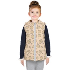 Leopard Print Kids  Hooded Puffer Vest by Sobalvarro