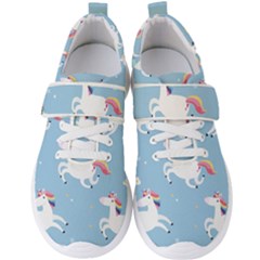 Unicorn Seamless Pattern Background Vector (2) Men s Velcro Strap Shoes by Sobalvarro