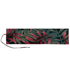 Trending Abstract Seamless Pattern With Colorful Tropical Leaves Plants Green Roll Up Canvas Pencil Holder (l) by Vaneshart