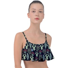 Cute Africa Seamless Pattern Frill Bikini Top by Vaneshart