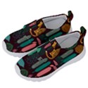 Vector Seamless Pattern With Leopards Kids  Velcro No Lace Shoes View2