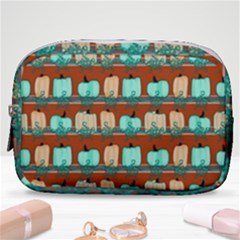 Bluegreen Pumpkins Make Up Pouch (small) by bloomingvinedesign