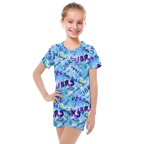 Ubrs Kids  Mesh Tee And Shorts Set by Rokinart