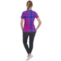 Bisexual plaid Short Sleeve Zip Up Jacket View2