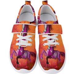 Wonderful Fantasy Horse In A Autumn Landscape Men s Velcro Strap Shoes by FantasyWorld7