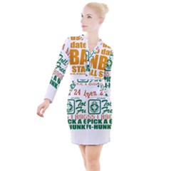 Mingas 3 Gal Fridae 12 Button Long Sleeve Dress by jackhipfaculty