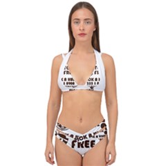 Gal Fridae 3 Double Strap Halter Bikini Set by jackhipfaculty