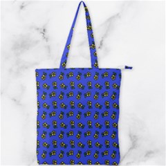 Daisy Royal Blue Double Zip Up Tote Bag by snowwhitegirl