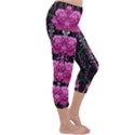 In The Dark Is Rain And Fantasy Flowers Decorative Capri Winter Leggings  View3