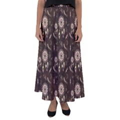 Wonderful Pattern With Dreamcatcher Flared Maxi Skirt by FantasyWorld7