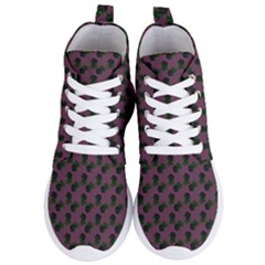 Black Rose Mauve Women s Lightweight High Top Sneakers by snowwhitegirl