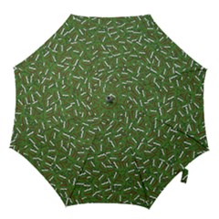 Pepe The Frog Face Pattern Green Kekistan Meme Hook Handle Umbrellas (large) by snek