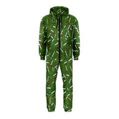 Pepe The Frog Face Pattern Green Kekistan Meme Hooded Jumpsuit (kids) by snek