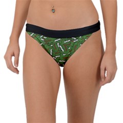 Pepe The Frog Face Pattern Green Kekistan Meme Band Bikini Bottom by snek