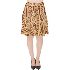 Fine Pattern Velvet High Waist Skirt by Sobalvarro