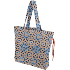 Motif Drawstring Tote Bag by Sobalvarro