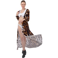 Cheetah By Traci K Maxi Chiffon Beach Wrap by tracikcollection