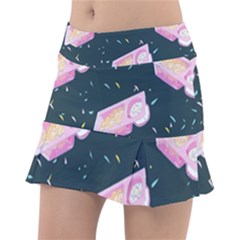 Dunkaroos Funfetti Print Dark Blue 1 Tennis Skirt by elizabethjonesstyling