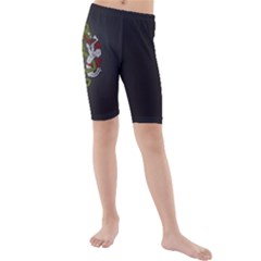 Pepe The Frog Rare Celtic Viking Norse Dragon Pattern Deus Vult Medieval Wojak Crusader Kids  Mid Length Swim Shorts by snek