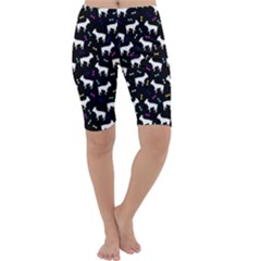 Cute French Bulldog Dog And Bone Cropped Leggings  by trulycreative