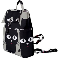 Cat Pet Cute Black Animal Buckle Everyday Backpack by HermanTelo