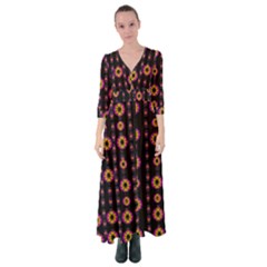 Fantasy Flowers In New Freedom Button Up Maxi Dress by pepitasart