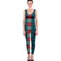 Pattern Texture Plaid One Piece Catsuit View1