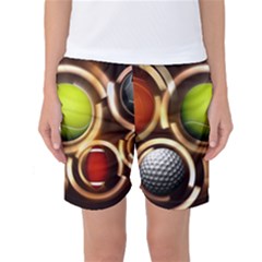 Sport Ball Tennis Golf Football Women s Basketball Shorts by HermanTelo