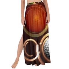 Sport Ball Tennis Golf Football Maxi Chiffon Tie-up Sarong by HermanTelo