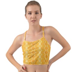 Pattern Yellow Mini Tank Bikini Top by HermanTelo