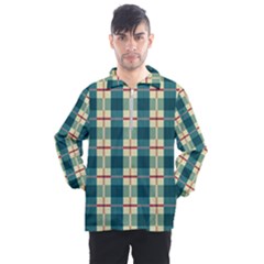 Pattern Texture Plaid Grey Men s Half Zip Pullover by Mariart