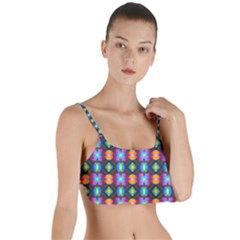 Squares Spheres Backgrounds Texture Layered Top Bikini Top  by HermanTelo