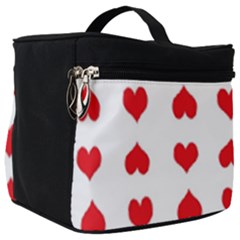 Heart Red Love Valentines Day Make Up Travel Bag (big) by HermanTelo