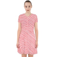 Pattern Texture Pink Adorable In Chiffon Dress by HermanTelo